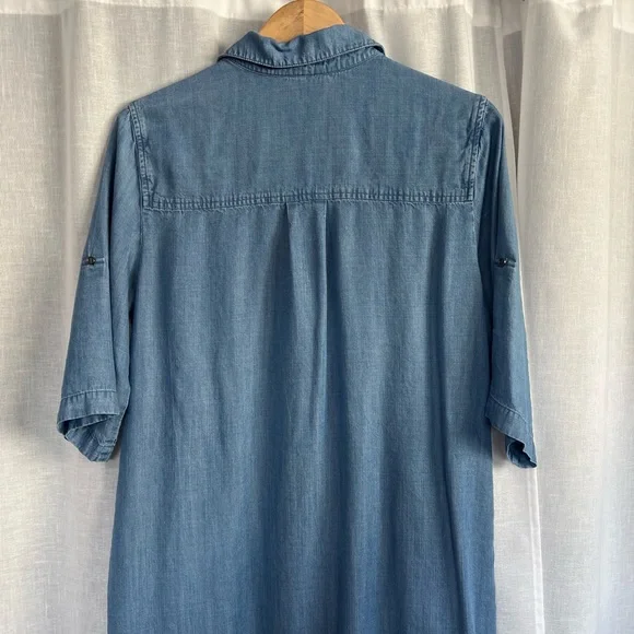 Chelsea & Theodore Chambray Shirt Dress - Picture 5 of 7